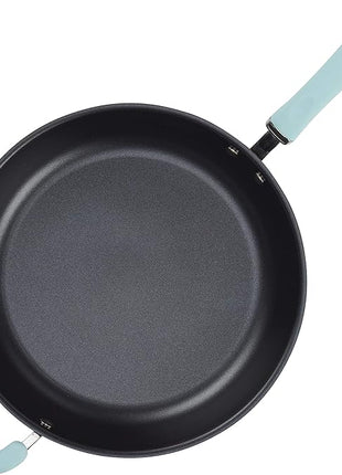Rachael Ray Create Delicious Deep Hard Anodized Nonstick Frying Pan / Fry Pan / Hard Anodized Skillet - 12.5 Inch, Gray