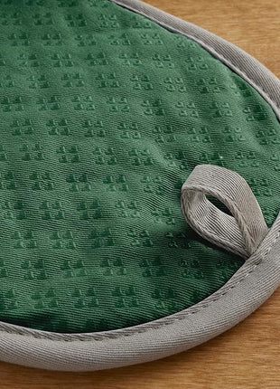 KitchenAid Asteroid Pot Holder 2-Pack Set, Pebbled Palm Green, 6.5"x10"