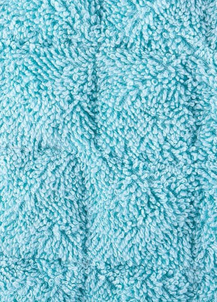 DII Basic Terry Collection 100% Cotton Quilted, Oven Mitt, Aqua, 2 Piece