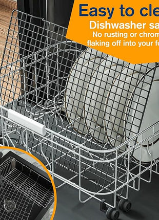 2PCS Cooling Racks for Cooking and Baking -11.65''x16.85''Heavy Duty Stainless Steel Wire Rack for Baking, Grilling, Roasting - Oven & Dishwasher Safe - Fits Half Sheet Pan（Black）