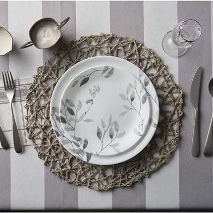 Corelle Boutique Misty Leaves 12-Piece Dinnerware Set, Service for 4