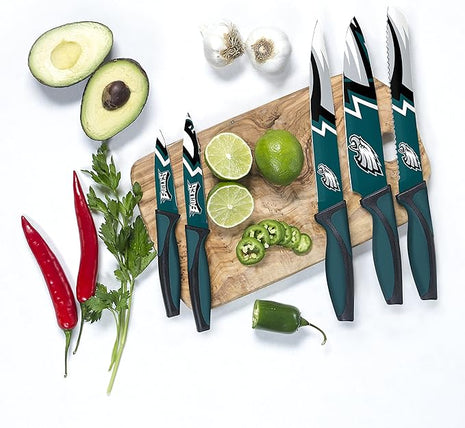 The Sports Vault NFL Philadelphia Eagles 5-Piece Kitchen Knife Set
