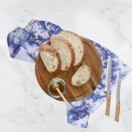 Urban Villa Kitchen Towels Set of 6 French Toile Kitchen Towels 20X30 Inches 100% Cotton Highly Absorbent Kitchen Towels Premium Quality Ultra Soft Mitered Corners KitchenTowels