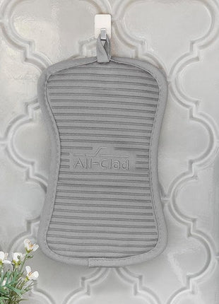 All-Clad Premium Pot Holder & Hot Pad: Heat Resistant to 500 Degrees - 100% Cotton, 10"x6.25" Hot Pad for Kitchen and Barbeque, 4-Pack, Titanium