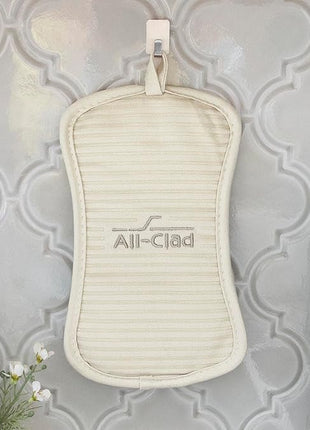 All-Clad Premium Pot Holder & Hot Pad: Heat Resistant to 500 Degrees - 100% Cotton, 10"x6.25" Hot Pad for Kitchen and Barbeque, (2-Pack), Almond