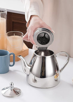SANQIAHOME Stainless Steel Teapot with Infuser 1500ml