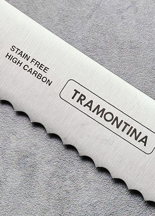 Tramontina Pro Series Forged 8-Inch Serrated Bread Knife, Stain-free High-Carbon Steel Kitchen Knives for Cooking