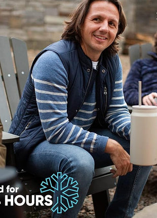 Simple Modern 50 oz Mug Tumbler with Handle and Straw Lid | Reusable Insulated Stainless Steel Large Travel Jug Water Bottle | Gifts for Women Men Him Her | Trek Collection | Almond Birch