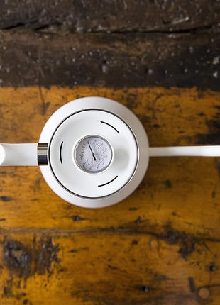 Fellow Stagg Stovetop Pour-Over Coffee and Tea Kettle - Gooseneck Teapot with Precision Pour Spout, Built-In Thermometer, Matte White, 1 Liter