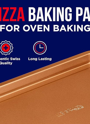 Air Fryer Tray Basket w/Elevated Mesh Great For Oven, For Baking & Crispy Foods, Dishwasher Safe,PTFE/PFOA/PFOS FREE Extra-large 9.5/''x13/'',Copper