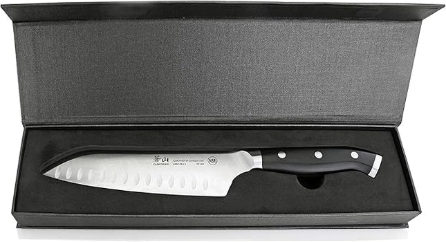 Cangshan D Series 59168 German Steel Forged Santoku Knife, 7-Inch