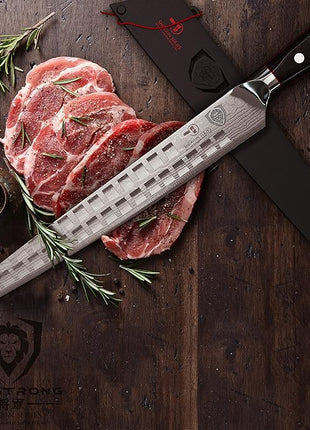 Dalstrong Ultimate Slicer Sujihiki Knife - 10.5 inch - Shogun Series ELITE - The Tokugawa - Damascus Slicing Knife - AUS-10V Japanese Super Steel Kitchen Slicer Saya - Kitchen Knife - Sheath Included