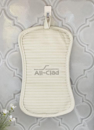 All-Clad Premium Pot Holder & Hot Pad: Heat Resistant to 500 Degrees - 100% Cotton, 10"x6.25" Hot Pad for Kitchen and Barbeque, (1-Pack), Almond