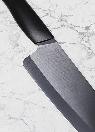 Kyocera FK-3PC-BKBK Ceramic Advanced Knife Set, 5.5" 4.5" 3", Black Handle With Black Blade