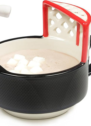 MAX'IS Creations The Hockey Mug with a Net Kids Christmas Gift Sports Gifts for Boys 8-12 Men Girls Family Gifts for Christmas Hockey Game Mom Gift, Novelty Funny Coffee Mug, 14oz