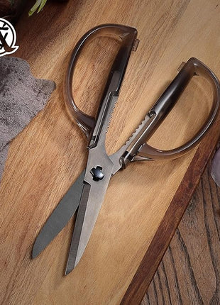 MITSUMOTO SAKARI Heavy Duty Japanese Kitchen Scissors, Multipurpose Detachable Stainless Steel Kitchen Shears, Sharp Cooking Scissors for Meat, Fish, Nuts, Vegetables