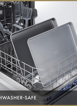 Calphalon Premium Nonstick Baking Pans Set of 2, 12 x 17 inch, Silverware, Heavy Gauge Steel Core