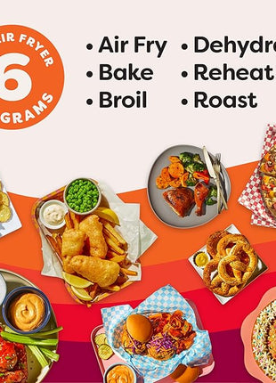 Instant Pot Vortex Plus 6QT XL Air Fryer, 6-in-1, Broils, Dehydrates, Crisps, Roasts, Reheats, Bakes for Quick Easy Meals, 100+ In-App Recipes, Dishwasher-Safe, from the Makers of Instant Pot, Black