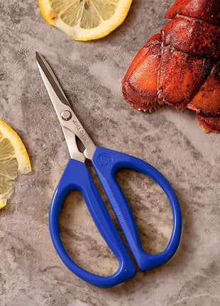 Joyce Chen Original Unlimited Kitchen Scissors All Purpose Kitchen Shears With Comfortable Handles, Blue 2.0