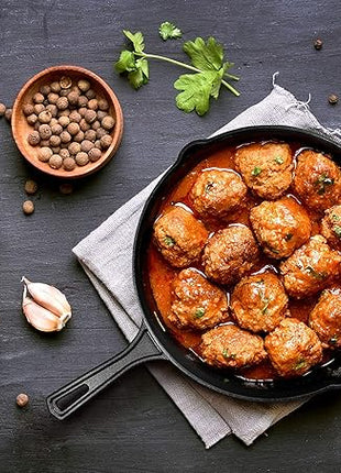 Bruntmor 8, 10 and 12 Inch Pre-Seasoned Frying Pan Set of 3, Oven Safe Skillet, Grill Pan Set, Nonstick Cookware with Side Drip Lips, Black