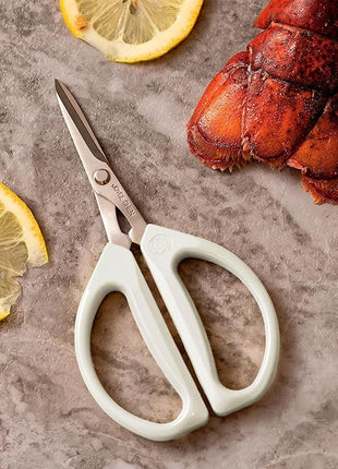 Joyce Chen Original Unlimited Kitchen Scissors All Purpose Kitchen Shears With Comfortable Handles, White 2.0