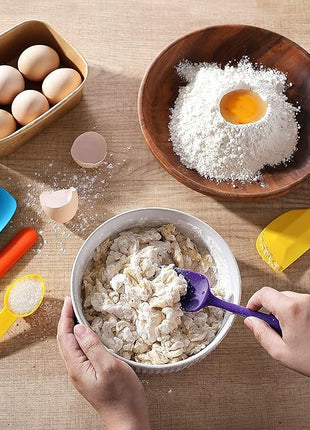 5PCS Silicone Rubber Spatula Set, VITUER Food Grade BPA-Free Spatulas for kitchen Use, Heat Resistant Spatula for Cooking & Baking, Dishwasher Safe