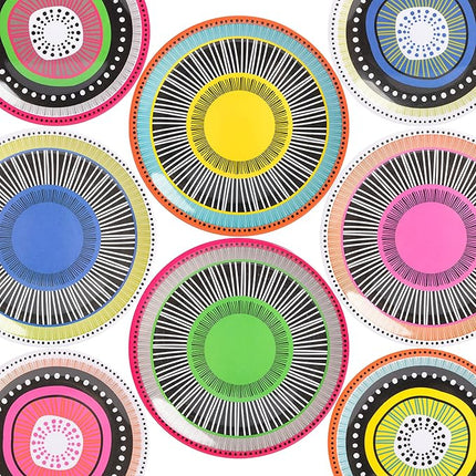 Gibson Home Almira Melamine Dinnerware, Assorted, Service for Four (12pcs)