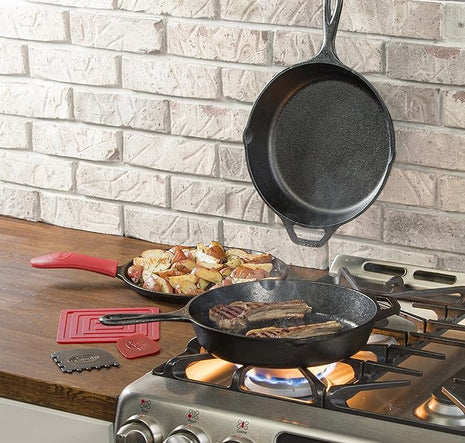 Lodge Essential Pan Set, 7-Piece, Black