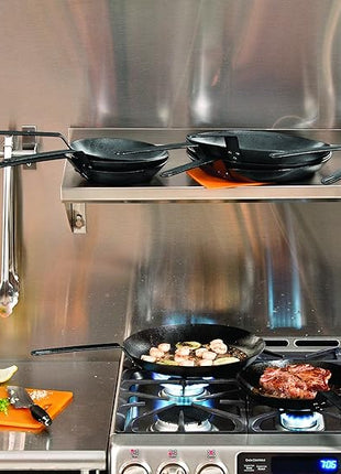 Lodge Manufacturing Company carbon steel skillet, 10-Inch, Black/Orange