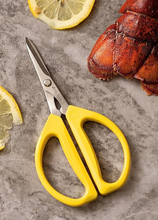 Joyce Chen Original Unlimited Kitchen Scissors All Purpose Kitchen Shears With Comfortable Handles, Yellow