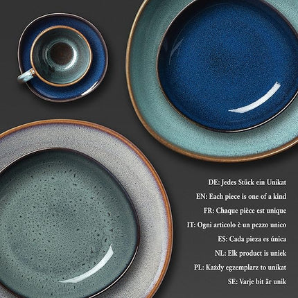 Villeroy & Boch Lave Gris Small Bowl Flat, 8.5x1.75, Stoneware, Gray