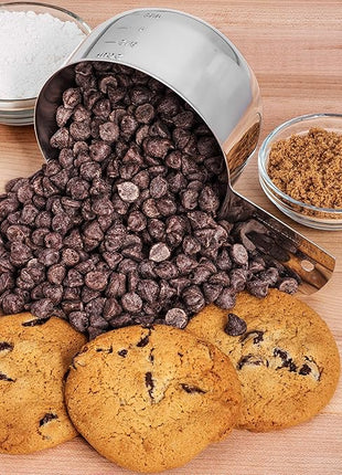 Hudson Essentials Stainless Steel Measuring Cups and Spoons Set (1 Piece 2-Cup)