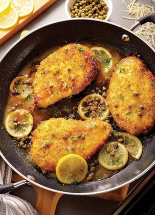 Tramontina Aluminum Non Stick 11-Piece Nesting Pots and Pans Set with Lids - Naval, Kitchen Nonstick Cookware Set, Dishwasher and Oven Safe